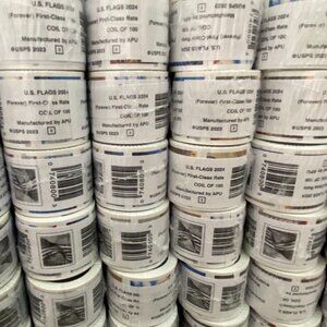 2024 US Flag Forever Postage 60 Roll of 6000